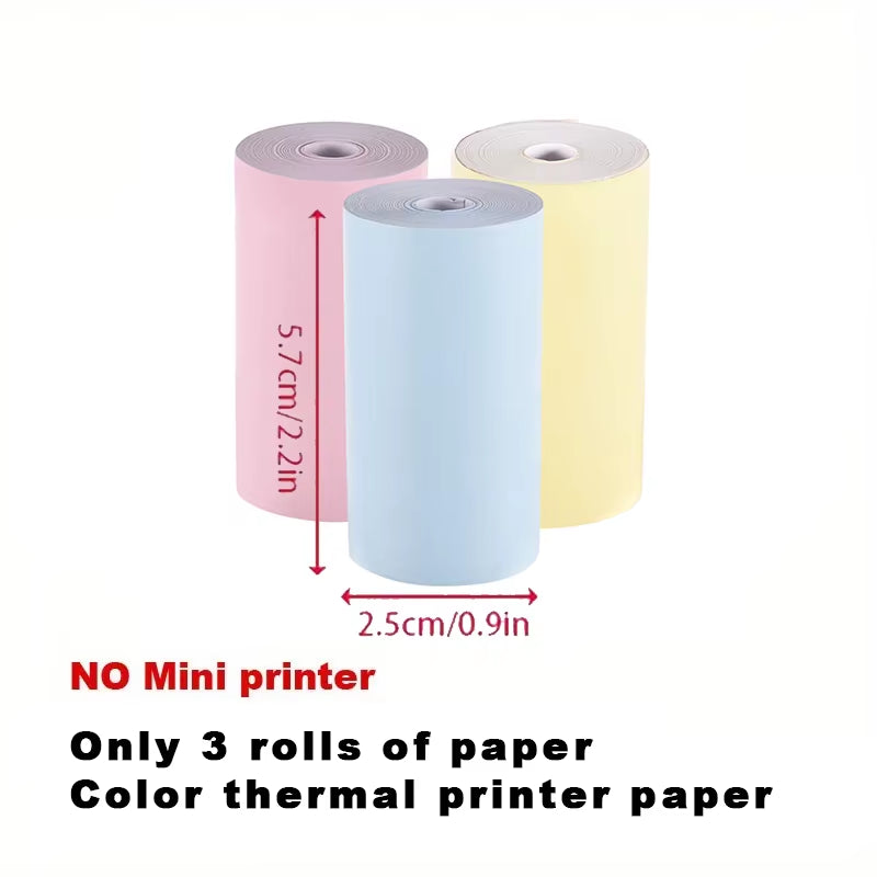 Compact Wireless Thermal Printer – Portable Inkless Sticker & Label Maker, Pocket-Sized Photo Printer with Self-Adhesive Printing