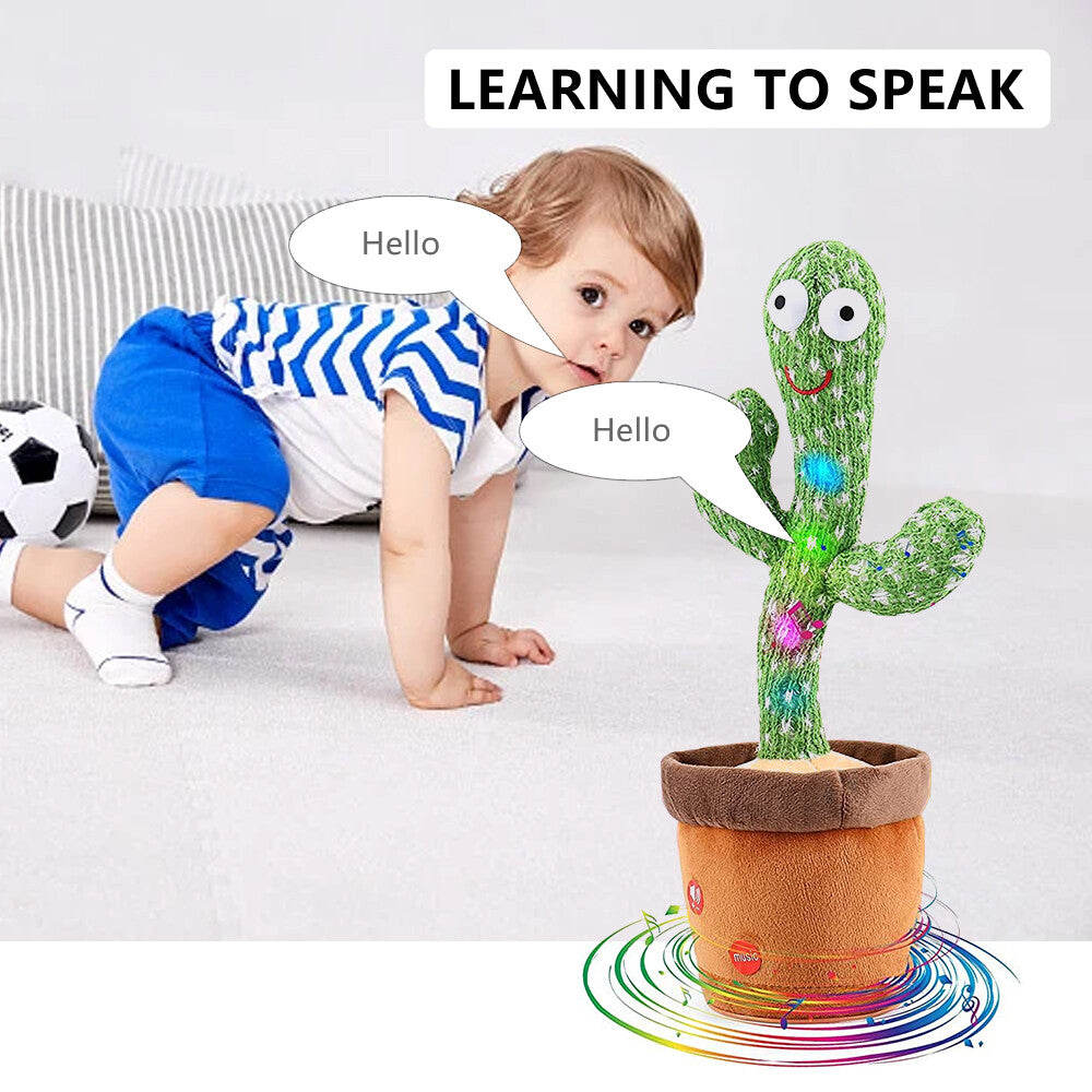 Electronic Dancing Cactus Plush Toy – Animated Singing & Recording Doll, Fun Novelty Gift 